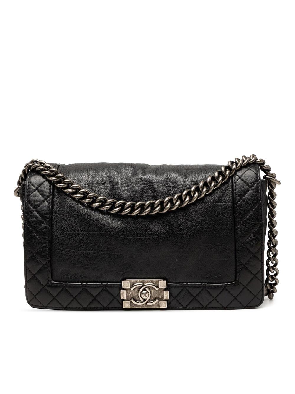 Chanel Reverso Boy Flap Bag Calfskin #376863C27B